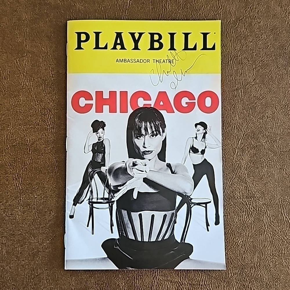 NEW Chicago 2023 Playbill - Signed by Charlotte d'Amboise